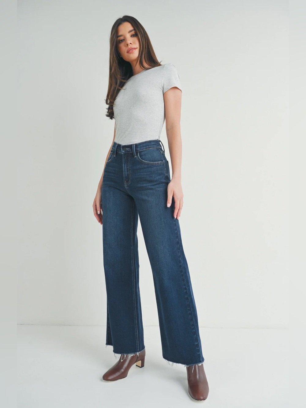 JUST BLACK DENIM LONGER LENGTH JEAN